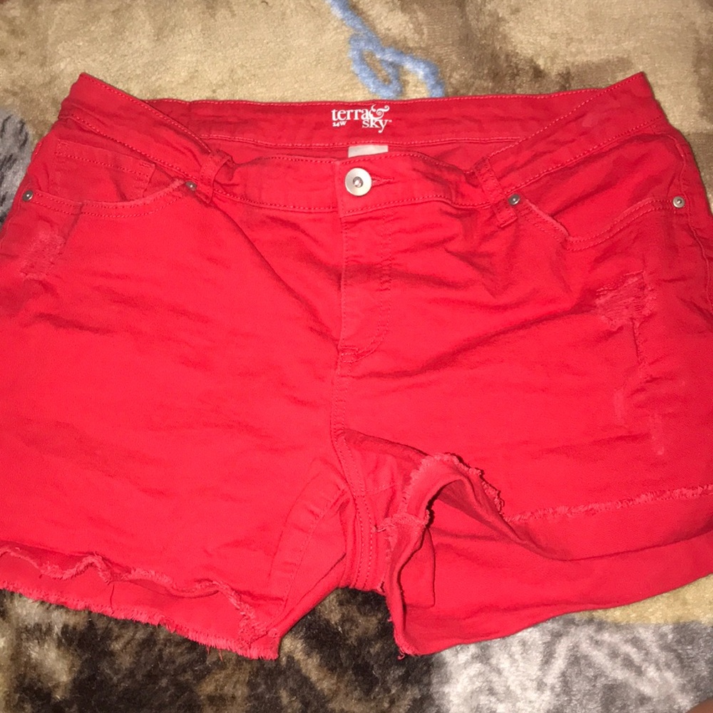 Red Shorts (Plus sized)